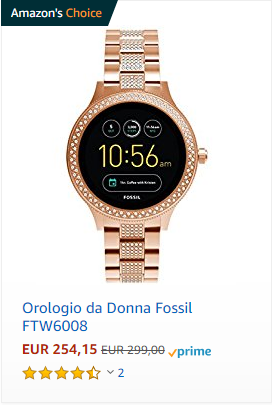 recensione smartwatch fossil